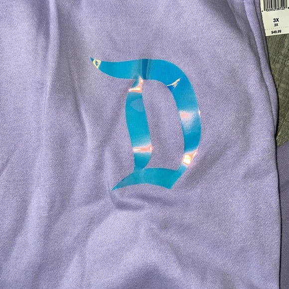 Disneyland purple iridescent jogger sweats with gray stripes size 3XL - Picture 2 of 10